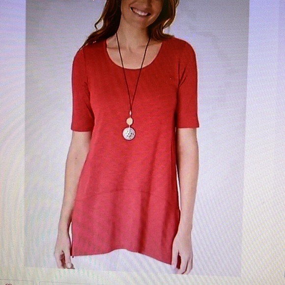 J. Jill Tops - J. Jill Red Pima Cotton Red Top S/M